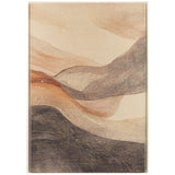 120X80CM DUNES B TEXTILE ART FRAMED - NATURAL