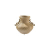 25X21CM MAYA CERAMIC VASE - DARK SAND