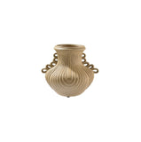 25X21CM MAYA CERAMIC VASE - DARK SAND