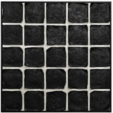 100X100CM BLACK CUBE 3D FRAMED WALL ART - BLACK FRAME