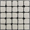 100X100CM WHITE CUBE 3D FRAMED WALL ART - BLACK FRAME