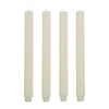 Ribbed S/4 Candle 25cm Ivory