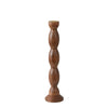 Curva Wood Floor Candleholder 18x77cm