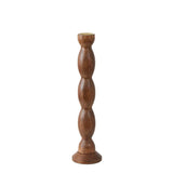 Curva Wood Floor Candleholder 18x77cm