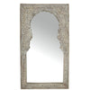 Idha Wood Mirror 72x120cm White Wash#