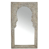 Idha Wood Mirror 72x120cm White Wash#