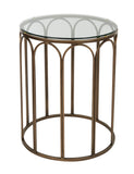 Calvin Metal Side Table 45x55cm Gold#