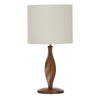 Priya Wood Table Lamp 30x60cm Walnut/Nat