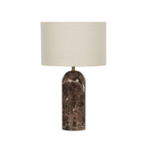 Lucia Marble Table Lamp Brown/Natural