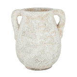 Pompei Cer Urn 28x24.5x31cm-Rustic White