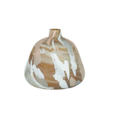 Agra Glass Vase 27x27x25cm Tan/Nude