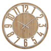 Walker Metal/MDF Clock 70cm Nat/White