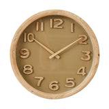 Cedric Wood Clock 32.5cm Natural/Olive