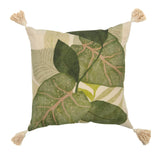 Elm Cotton Cushion 50x50cm Green#