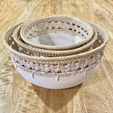 JALA Wood & Rattan Bowl S