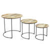 ROUND SIDE TABLE S/3
