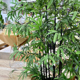 7ft Potted Bamboo Tree Black