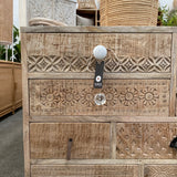 CARVED CHEST OF DRAWERS